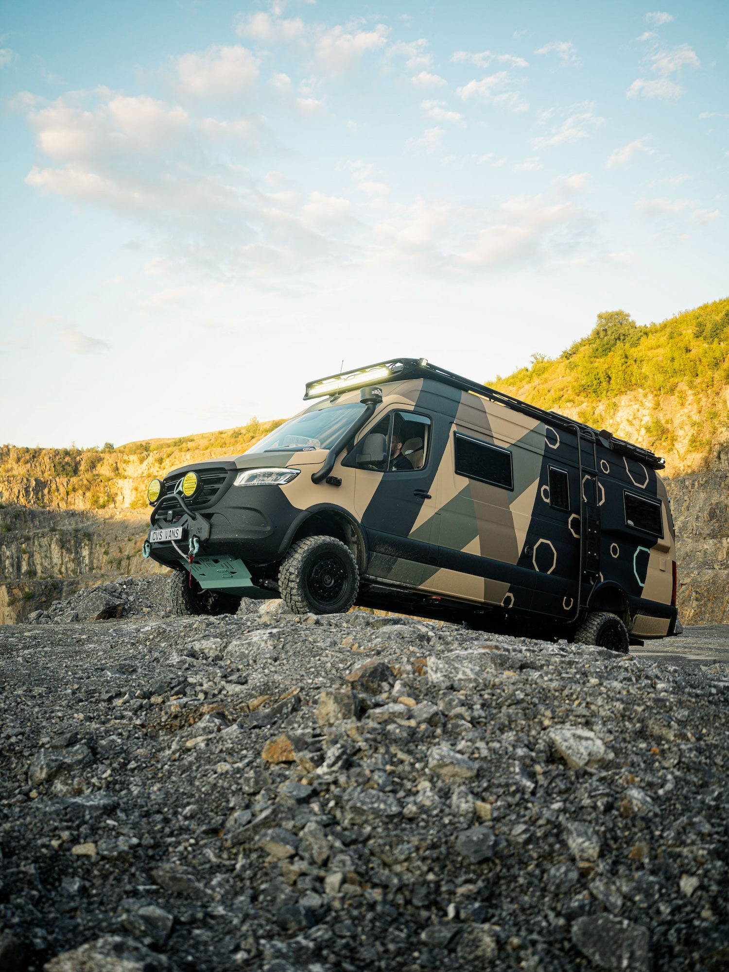 4x4 Sprinter van in the nature