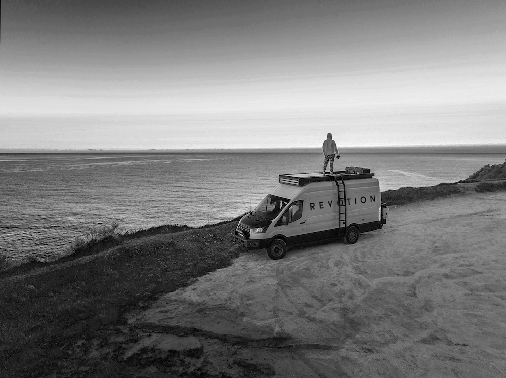Revotion Van as a Sprinter 4x4 at the coast