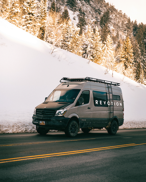 Revotion Van as a Sprinter 4x4 on the road